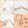 20Pcs 2 Colors Brass Locking Jump Rings KK-BBC0023-07B-6
