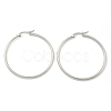 Tarnish Resistant 304 Stainless Steel Big Hoop Earrings X-EJEW-F105-06P-3