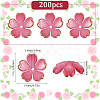 200Pcs Acrylic Bead Caps OACR-SC0001-83A-2