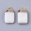 Electroplate Freshwater Shell Pendants SHEL-S276-62A-2