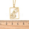 304 Stainless Steel Necklace NJEW-D330-01G-11-3