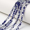 Electroplate Transparent Glass Beads Strands EGLA-A034-T4mm-M09-1