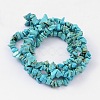 Dyed Natural White Jade Chip Beads G-R192-06-2