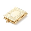 Brass Locket Pendants KK-P199-11G-4