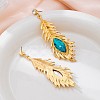 Alloy Rhinestone Stud Dangle Earrings for Women WG327FE-01-3