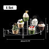 3-Tier Acrylic Semicircle Dessert Display Risers ODIS-WH0329-45-2