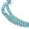 Electroplate Glass Faceted Rondelle Beads Strands EGLA-D020-3x2mm-M-3