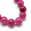 Natural Dyed Yellow Jade Gemstone Bead Strands G-R271-6mm-YXS12-2