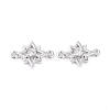 Brass Micro Pave Cubic Zirconia Links ZIRC-L097-012P-1