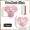 12Pcs Heart Porcelain Drawer Knobs FIND-GO0004-02-2