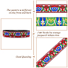 Ethnic Style Polyester Ribbon OCOR-WH0047-38G-4