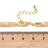 Ployester Core-Wrapped Round Cord Necklace Making KK-CBACFA2-03G-24-3