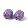 Crackle Opaque Acrylic Beads OACR-C006-19-3