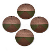 Resin & Walnut Wood Pendants RESI-S389-070A-A05-1