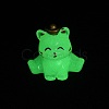 Luminous Resin Lucky Cat Display Decorations DJEW-P020-01D-1