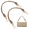 2Pcs Glass Rhinestone Rubber Cord Bag Handles FIND-PH0059-68B-1