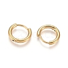 Ion Plating(IP) 304 Stainless Steel Huggie Hoop Earrings X-EJEW-F111A-13mm-G-2