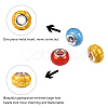 Imitation Turquoise Style Resin European Beads X-OPDL-Q132-M-5
