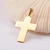 Ion Plating(IP) 304 Stainless Steel Pendants STAS-O075-14G-2