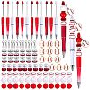 DIY Red Series Personalized Beadable Pen Sets DIY-SZ0009-91-1