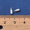 925 Sterling Silver Cord Ends STER-F032-09S-1.8mm-3