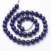Dyed Grade A Natural Lapis Lazuli Beads Strands X-GSR8mmC123-4