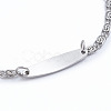 Tarnish Resistant 304 Stainless Steel Lumachina Chain Bracelets BJEW-L673-013-P-3