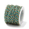 Ion Plating(IP) 304 Stainless Steel Enamel Twisted Oval Link Chains CHS-K019-02G-07-3