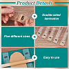 Rectangle Acrylic Rolling Mud Stick Guide Rule AJEW-WH0554-56-4