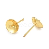Brass Stud Earring Findings KK-A300-29C-G-2