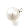 ABS Plastic Imitation Pearl Pendants FIND-H052-01G-01P-2