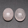 Oval Natural Rose Quartz Cabochons G-K020-14x10mm-07-1