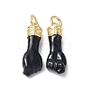 Eco-Friendly Rack Plating Brass Enamel Pendants KK-F845-36G-02-1