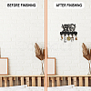 Wood & Iron Wall Mounted Hangers HJEW-WH0055-217-5