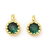 Brass Pave Cubic Zirconia Pendants KK-H204-03G-06-1