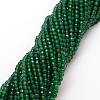 Natural Green Onyx Agate Bead Strands G-G882-4mm-A01-1