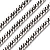 Tarnish Resistant Men's Jewelry Making 304 Stainless Steel Double Link Curb Chains CHS-A003C-1.2mm-1