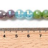 Electroplate Glass Beads Strands EGLA-D300-06-8mm-10-4