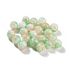 Transparent Spray Painting Crackle Glass Beads GLAA-L046-01A-23-1