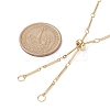 Brass Bar Link Chain Necklace Making AJEW-JB01188-01-3