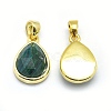 Natural Malachite Pendants G-O176J-01G-2