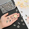 64Pcs 4 Styles Natural Mixed Stone Pendants FIND-CA0006-48-3