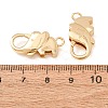 Brass Lobster Claw Clasps KK-CBACC01-03G-2