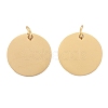 Ion Plating(IP) 304 Stainless Steel Pendants X-STAS-I311-32F-G-1
