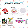 15Pcs 15 Styles Sequin Embroidery Cloth Iron On Patches DIY-CY0001-11-2