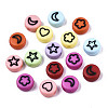 Opaque Acrylic Beads X-MACR-N008-33-2