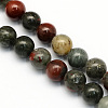 Natural African Bloodstone Beads Strands G-S184-4mm-1