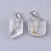 Natural Quartz Crystal Pendants G-Q996-10-2
