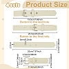 PU Imitation Leather Buckles BUTT-WH0027-46P-03-2