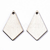 Unfinished Natural Poplar Wood Pendants WOOD-S045-112-2